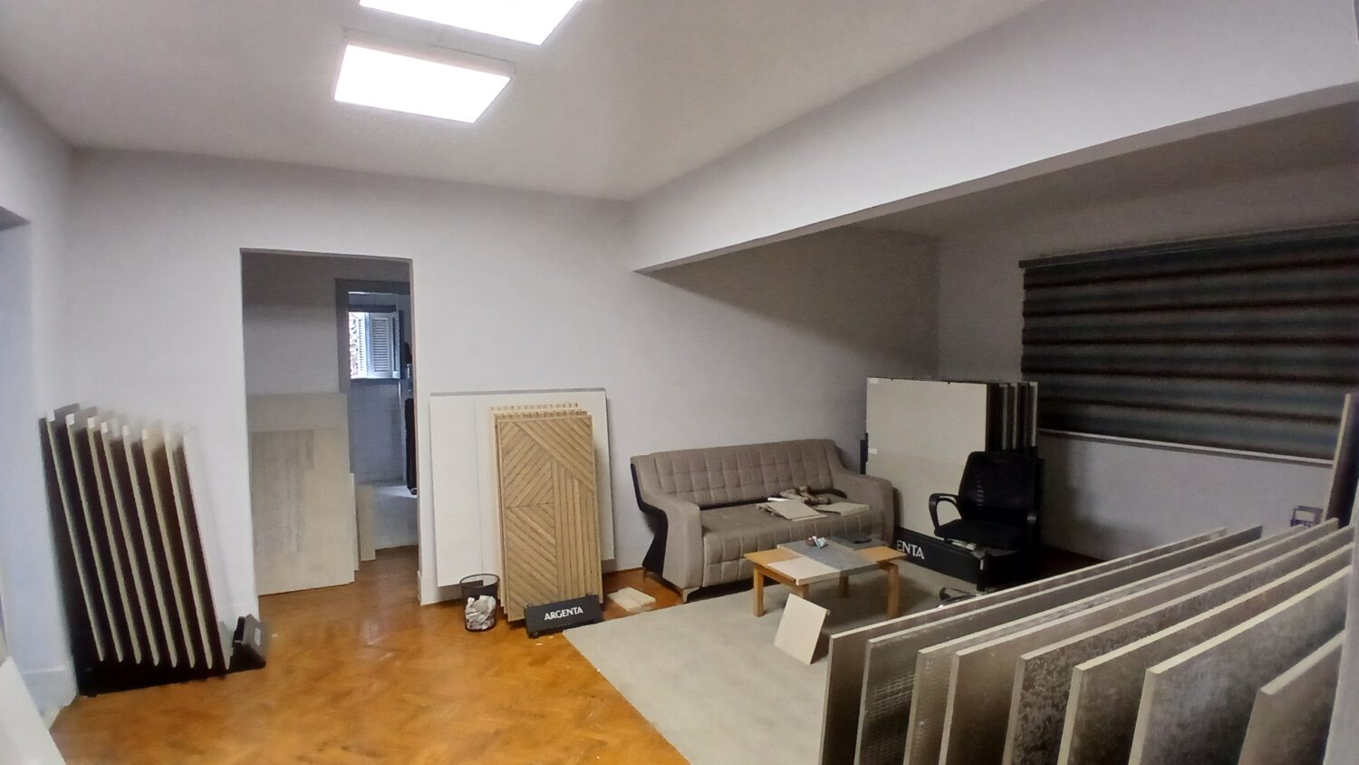 مكتب للإيجار فى المهندسين 100م خطوات من ش جامعة الدول الرئيسى ( موقع ممتاز ) .